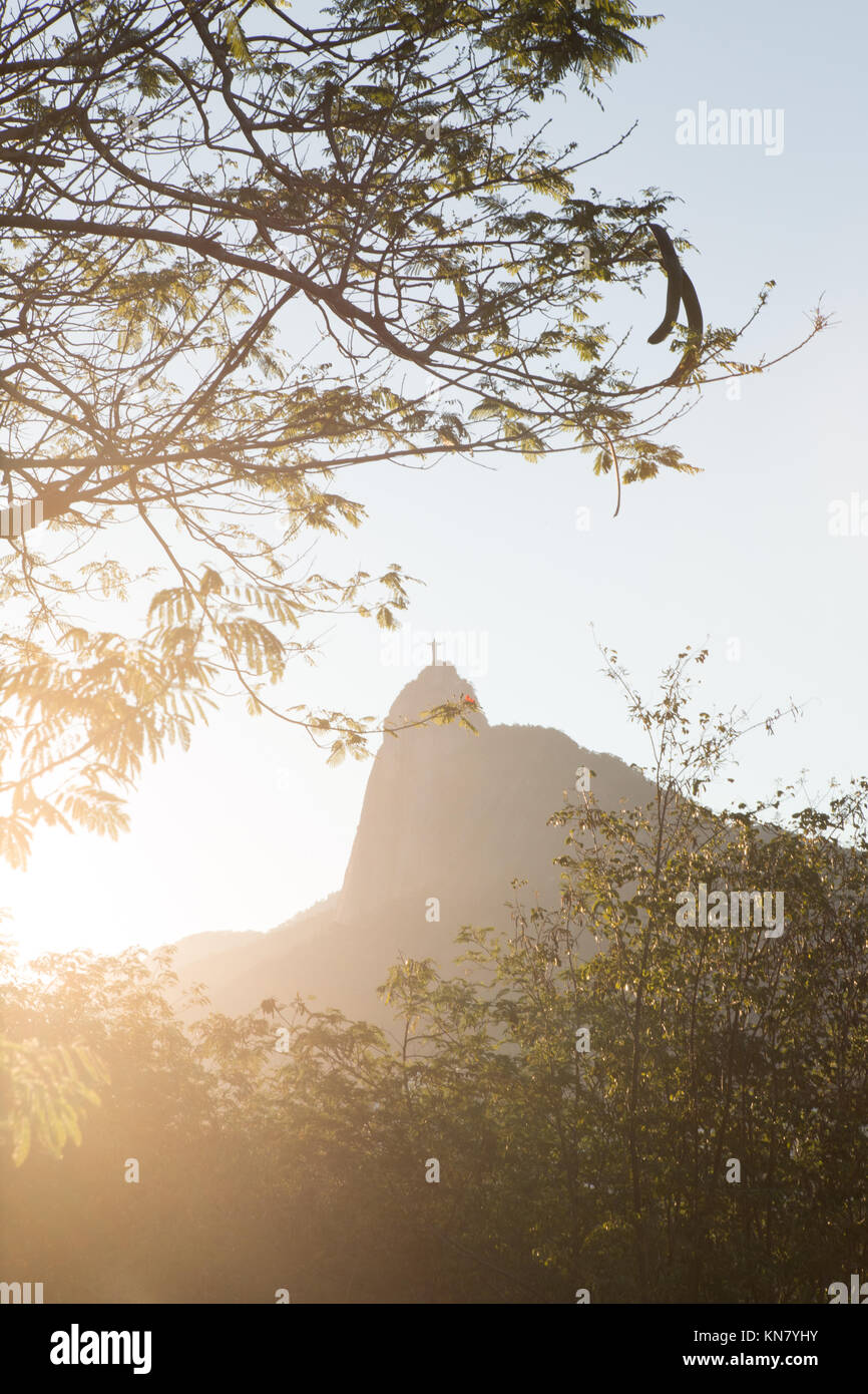 View of Corcovado on a sunnyday Stock Photo