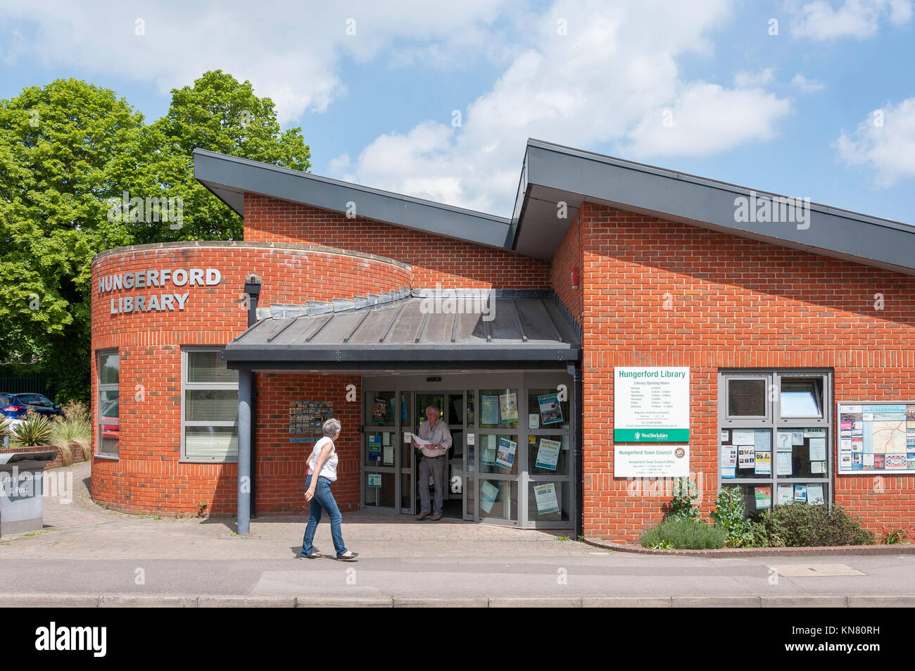 Hungerford Library, Church Street, Hungerford, Berkshire, England, United Kingdom Stock Photo