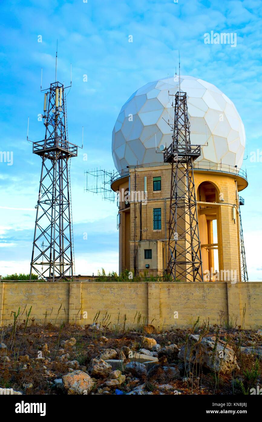 The Radar Station in Dingli, Malta, Europe Stock Photo Alamy