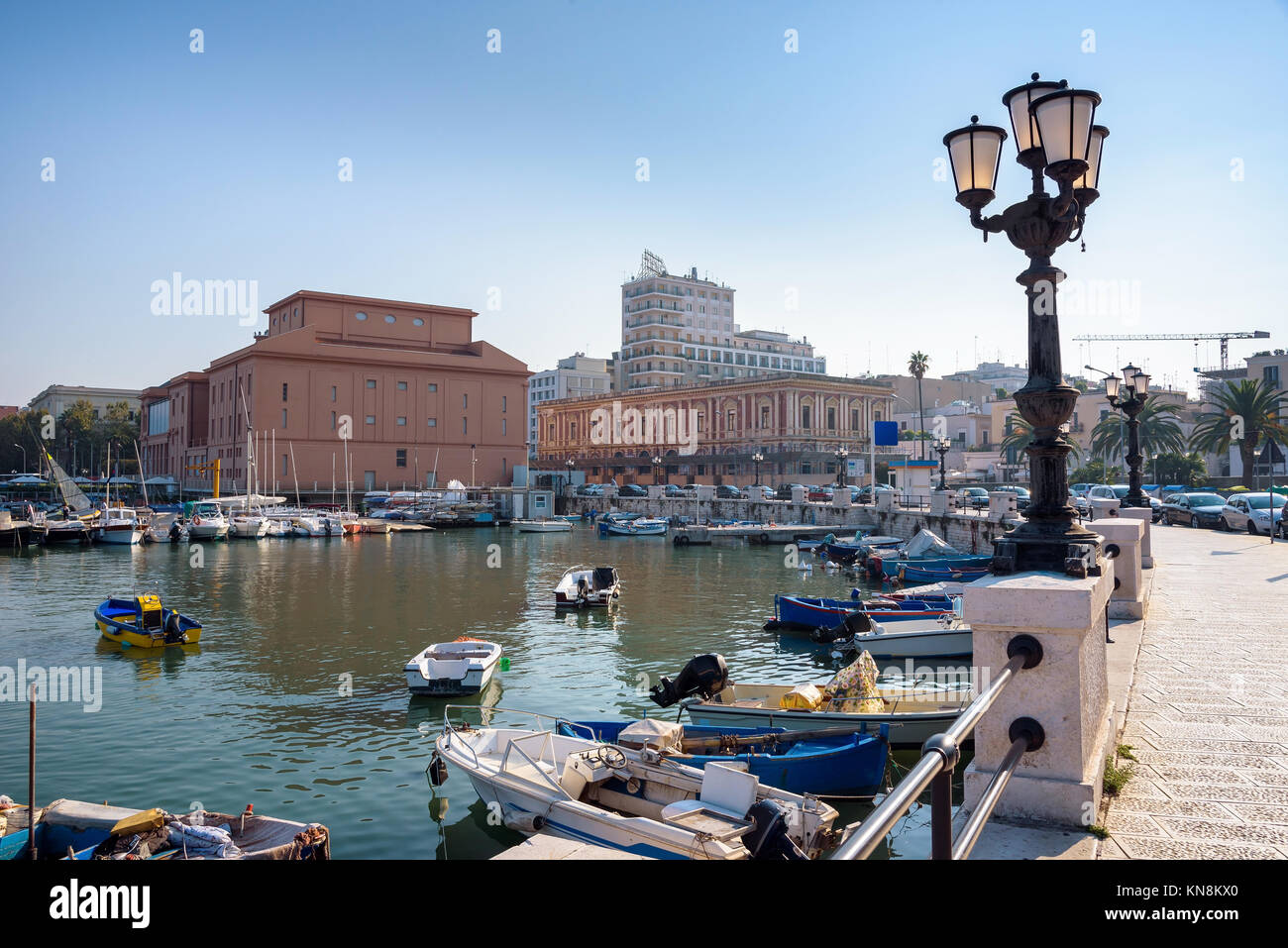 View of the port of Bari, Apulia, Italy Stock Photo