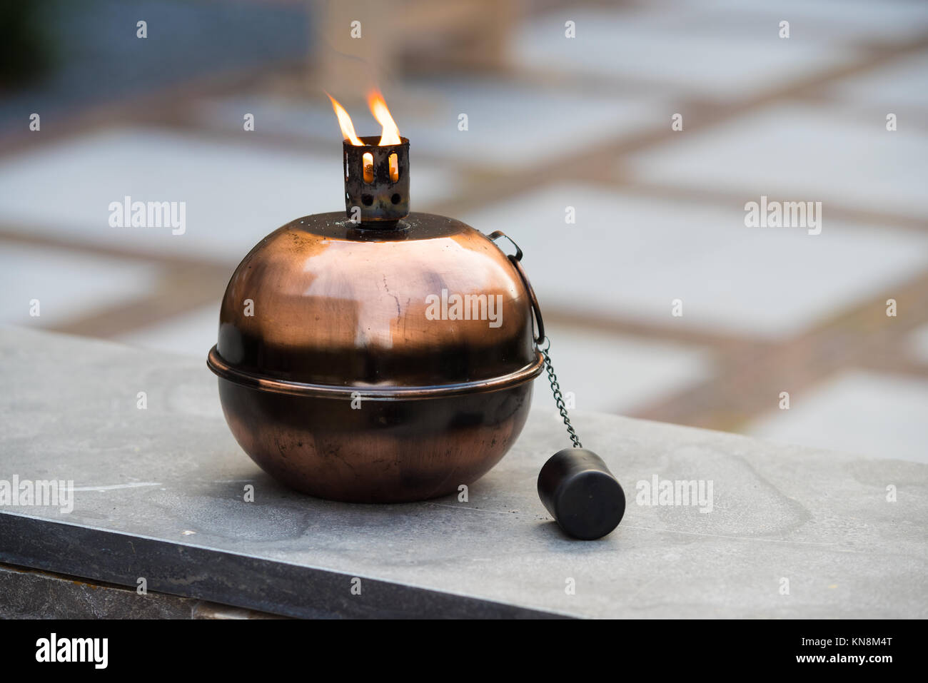 brass kerosine lamp for outdoor use Stock Photo Alamy