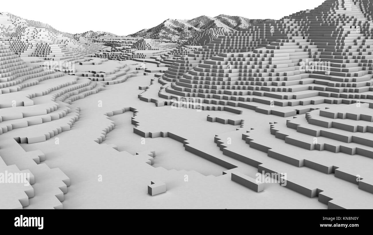 Mountain terrain illustration High Resolution Stock Photography and ...