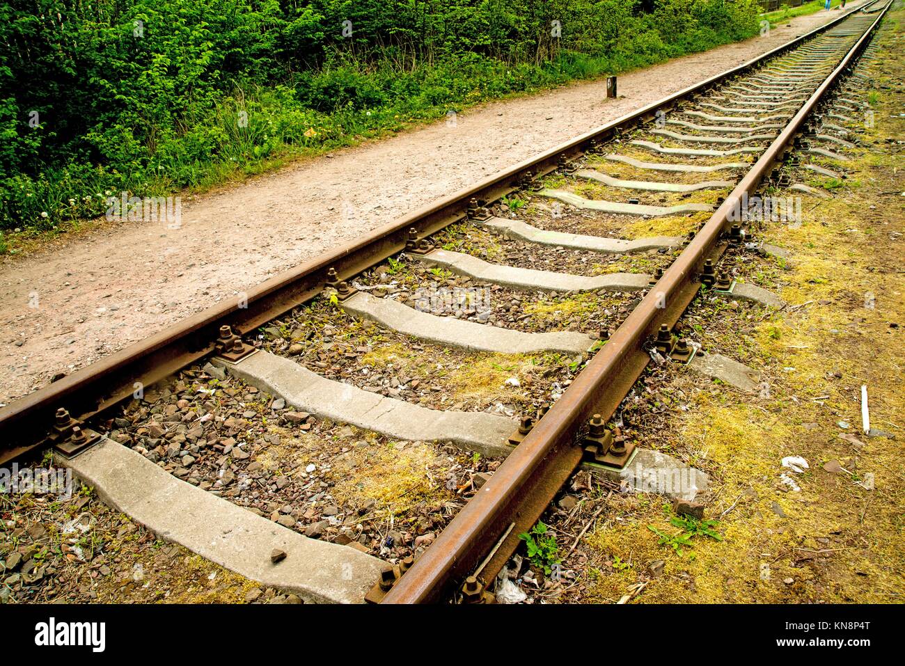 rails out of order Stock Photo Alamy