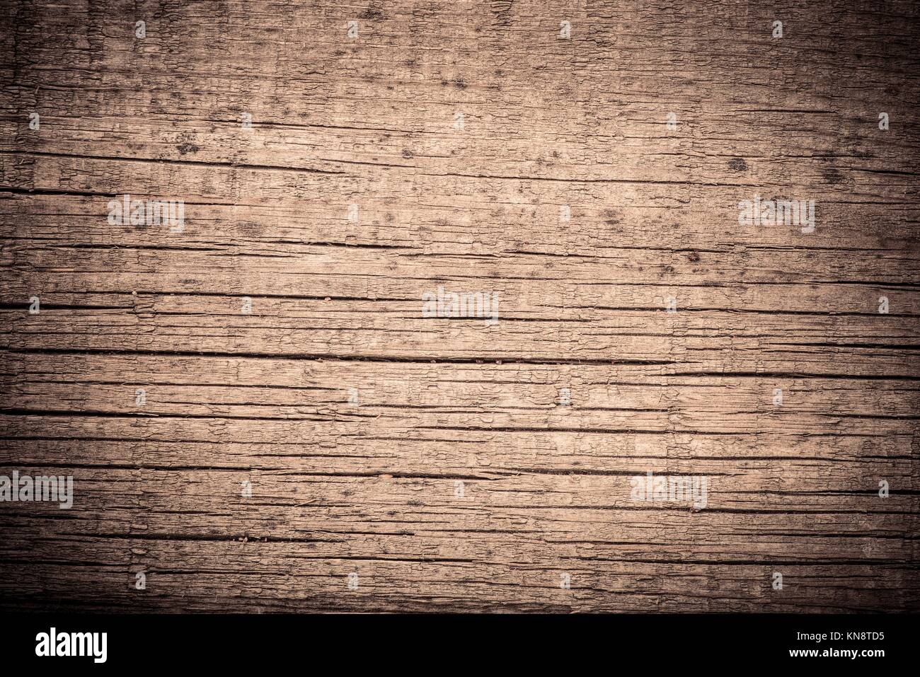 Rough textured wooden background. Vintage wood backdrop with grungy and aged texture. Old rustic timber, empty with copy space. Stock Photo