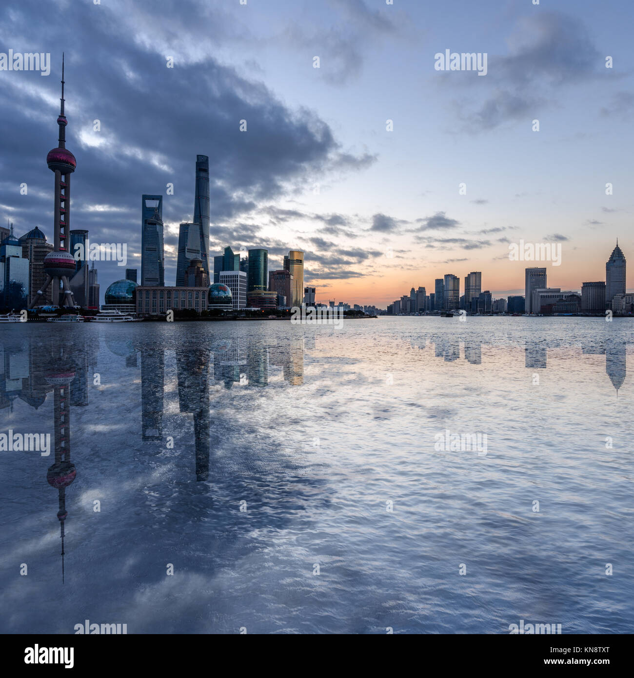 Sunrise scene in shanghai hi-res stock photography and images - Alamy