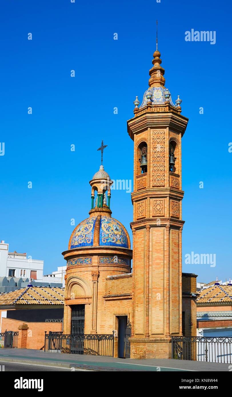 Puente Isabel II bridge Capilla del Carmen in Triana Seville of