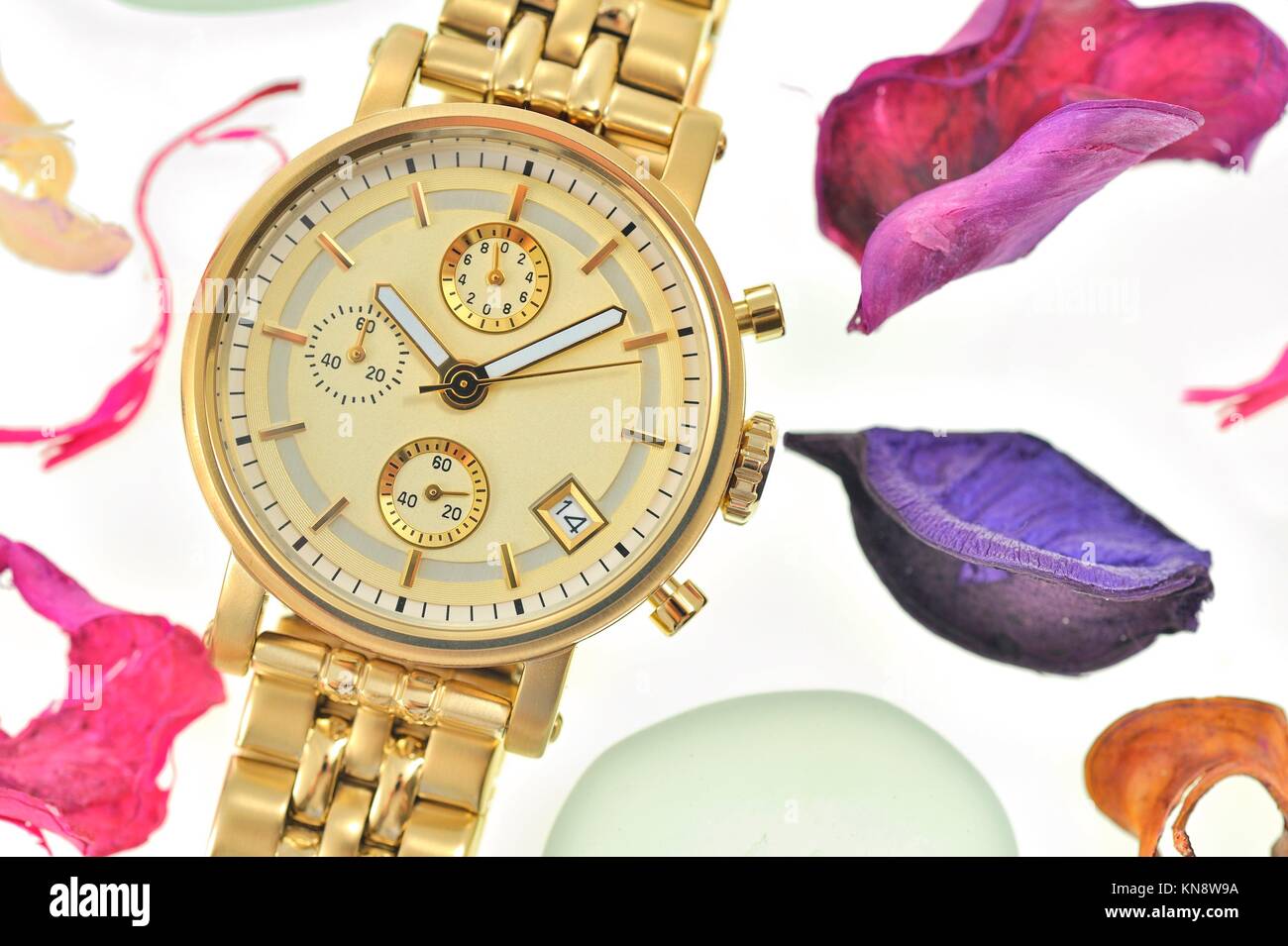 rose gold wrist watch for women