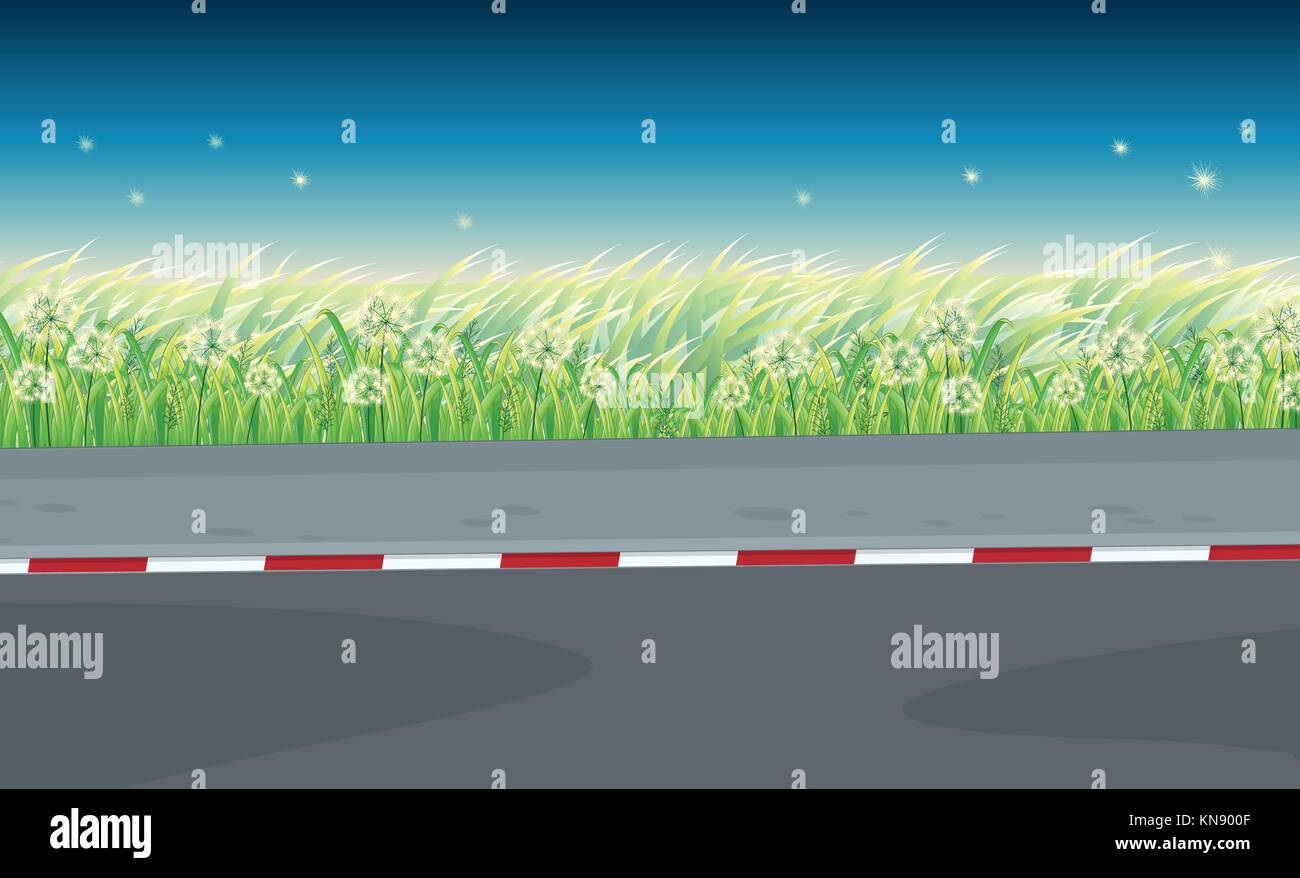 Illustration of a view of the road Stock Vector Image & Art - Alamy