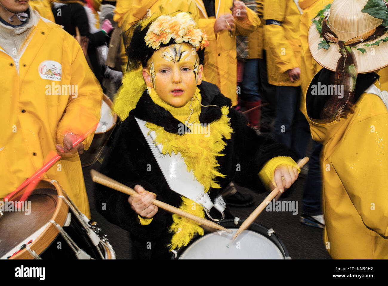 DUNKIRK, France february 23, 2004 Dunkirk Carnival, Many men