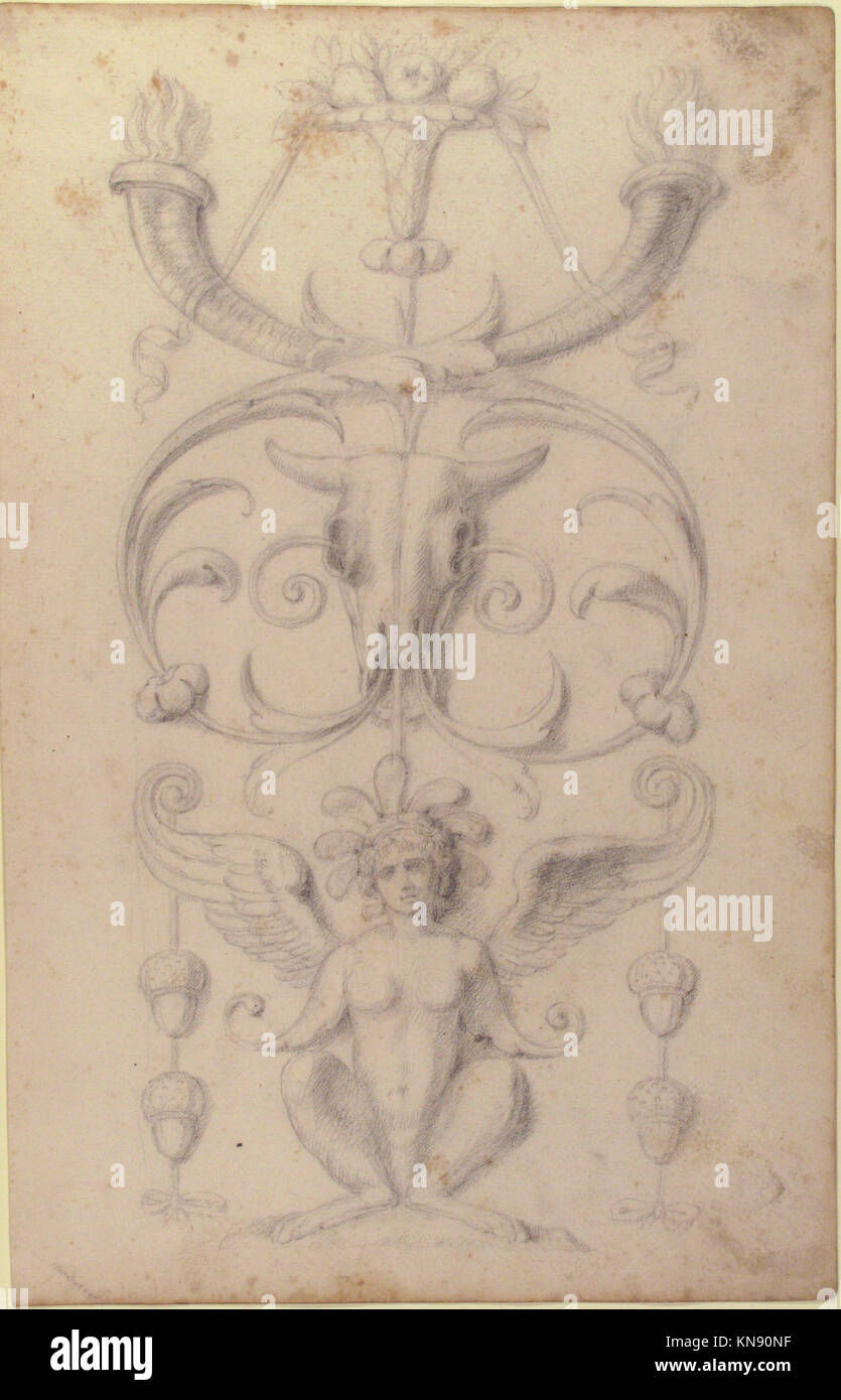 Grotesque Drawings This drawing is a study of a grotesque design, inspired by a 16th ...