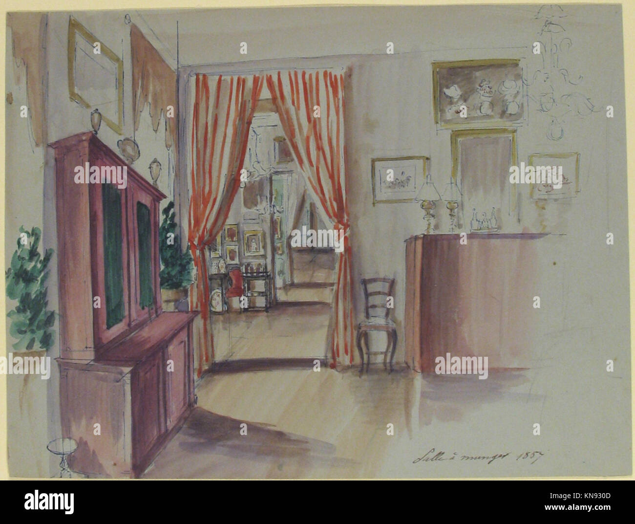 Dining illustration period hi-res stock photography and images - Alamy