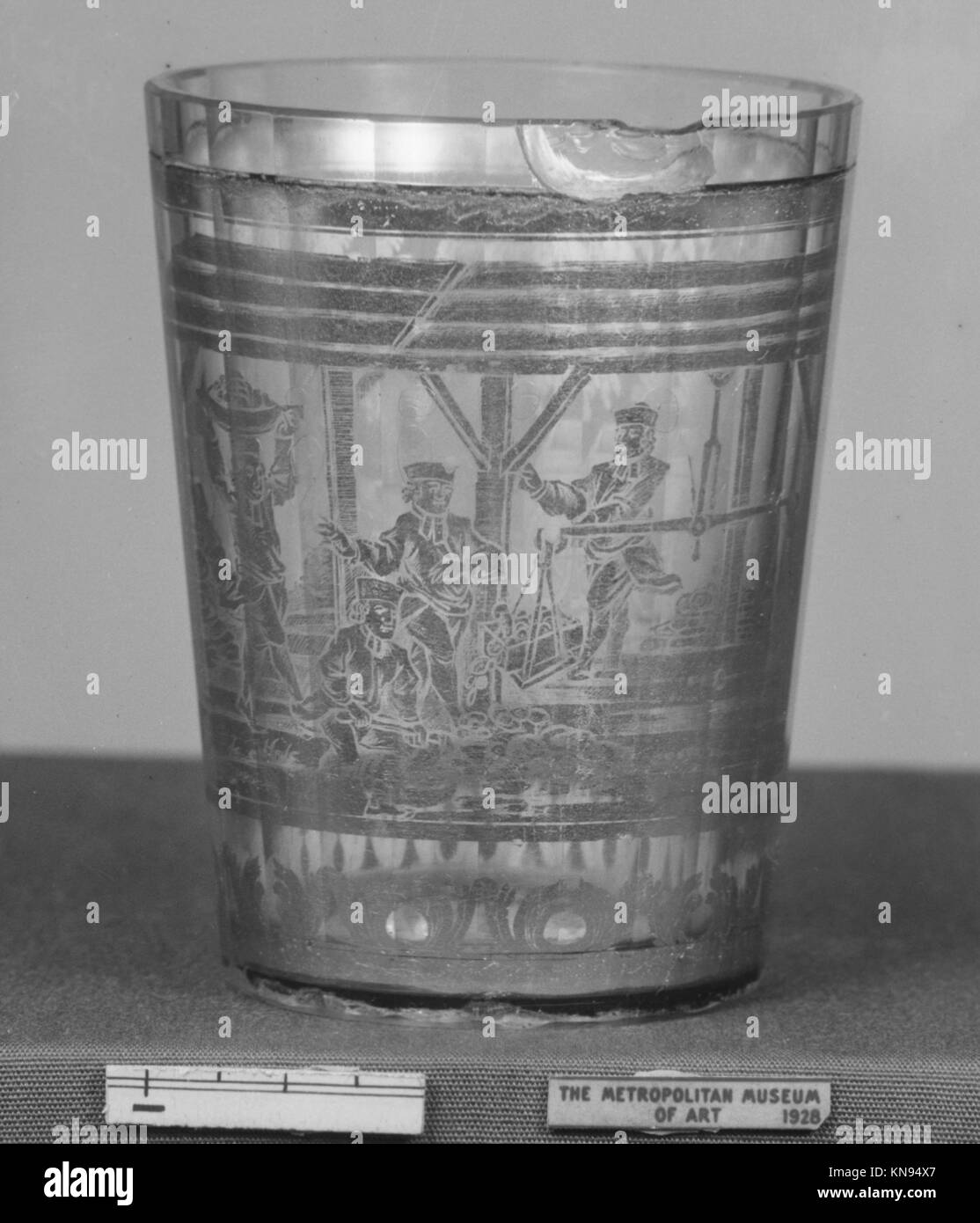 This beaker, dating from the 18th century, demonstrates the decorative ...