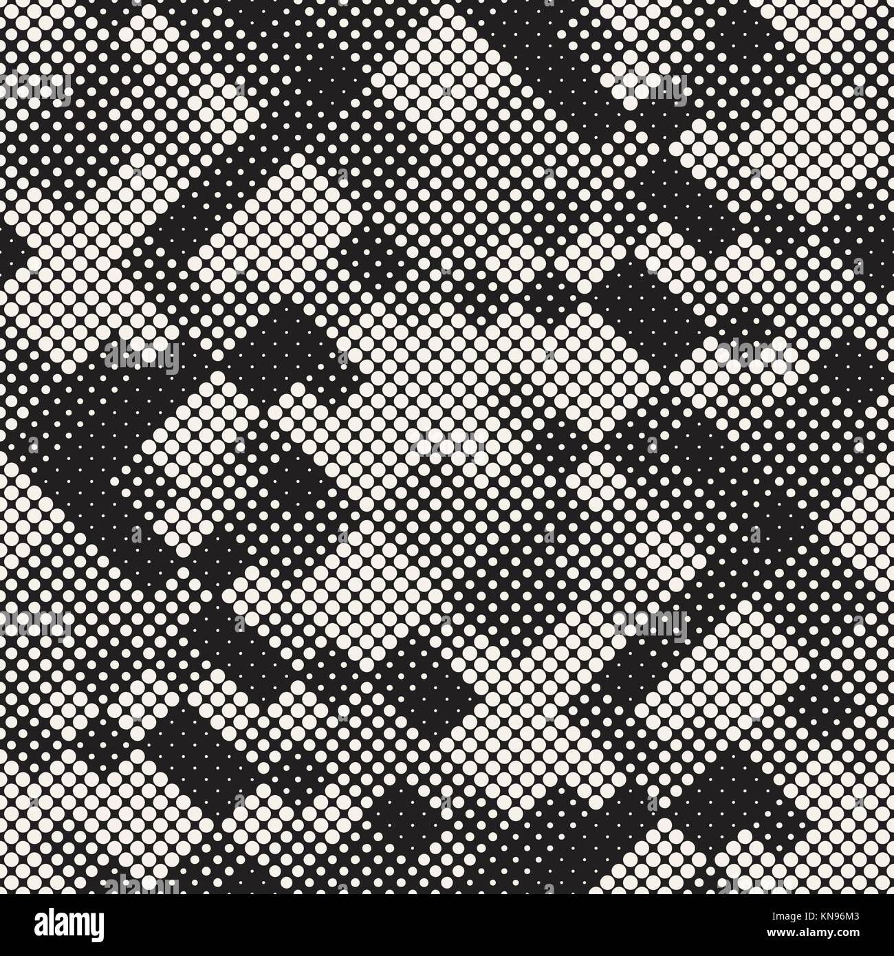 Modern Stylish Halftone Texture. Endless Abstract Background With ...