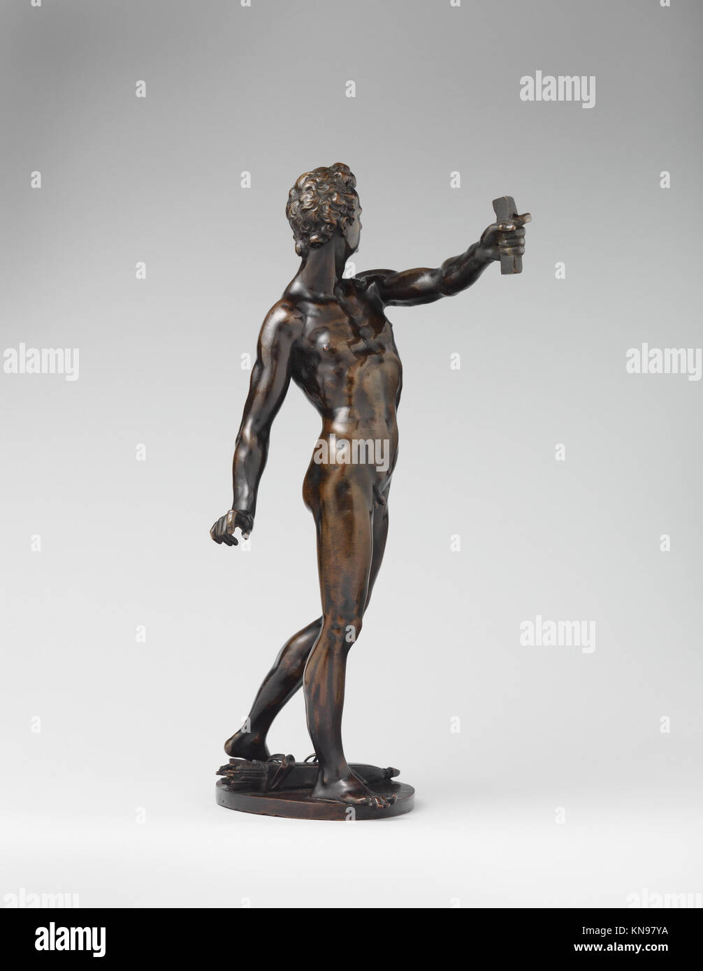 This artwork depicts Apollo, the Greek god, representing the classical ...