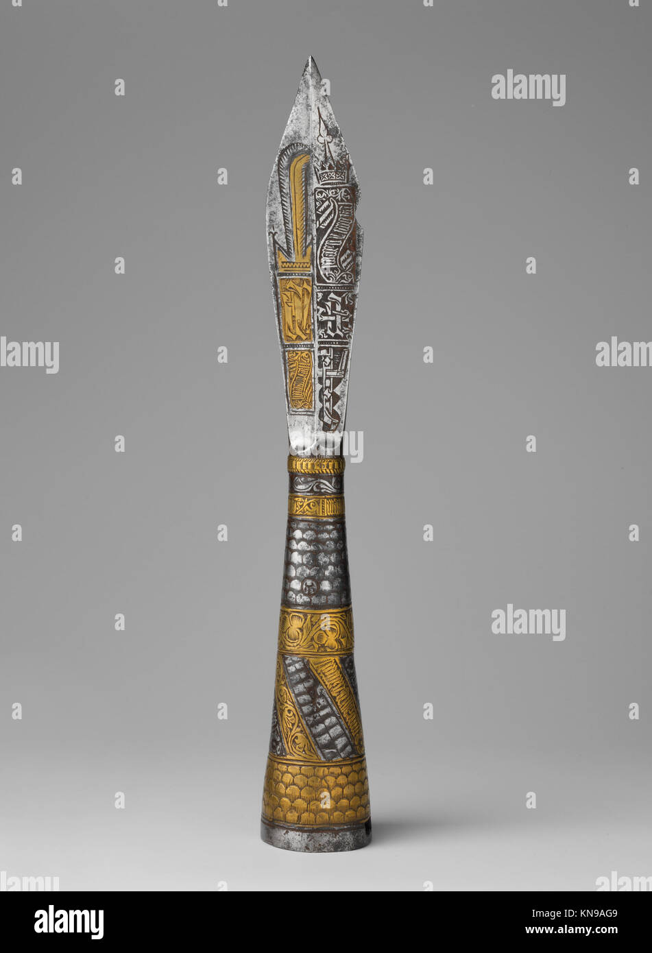 This ceremonial arrowhead is a finely crafted object used in rituals or ...