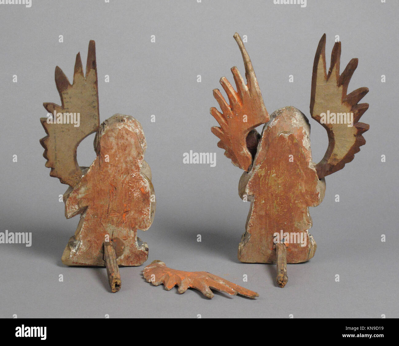 This artwork depicts an angel playing an instrument, reflecting ...