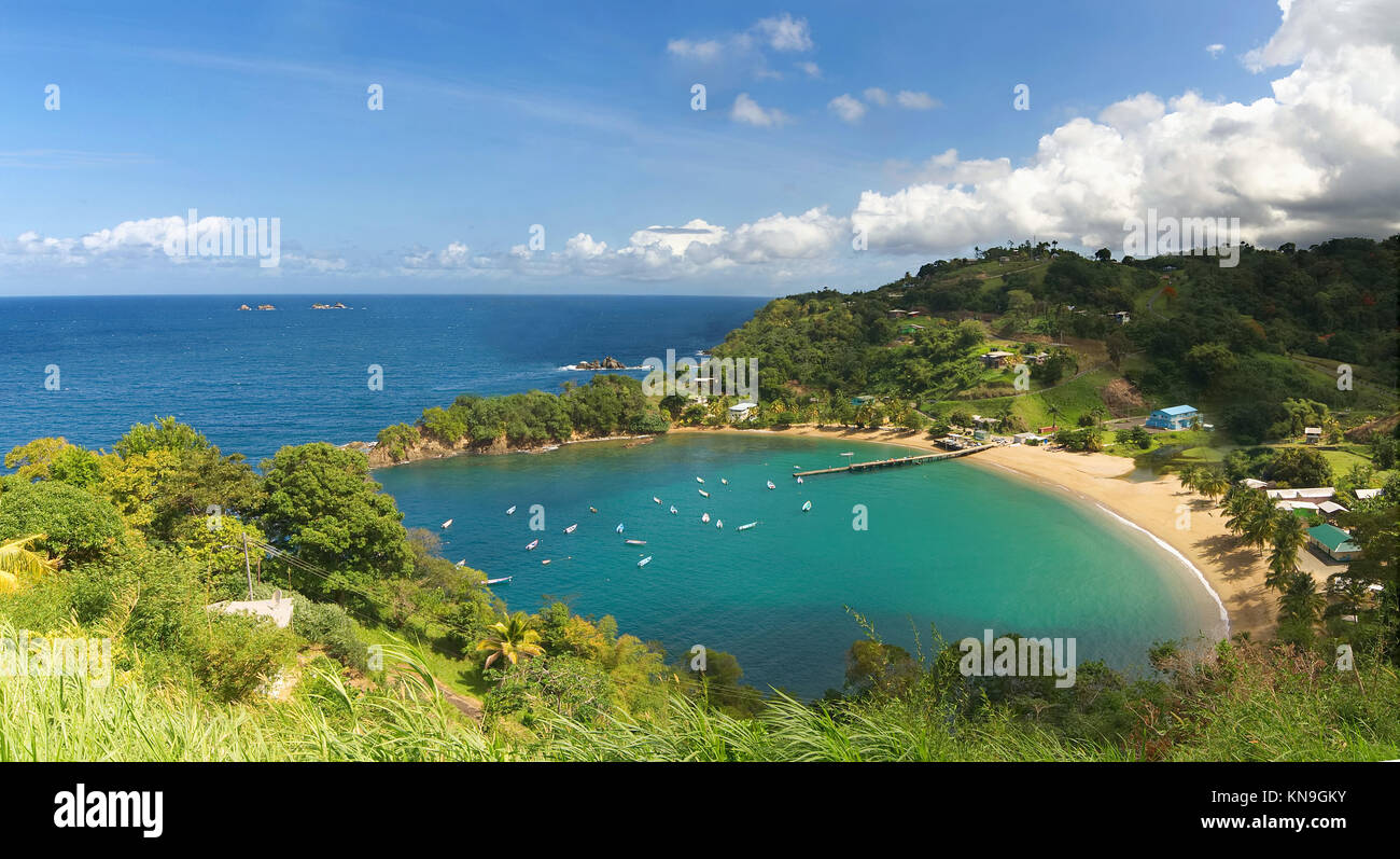 Parlatuvier bay - Caribbean sea - West indies - Antilles - Tobago Stock Photo