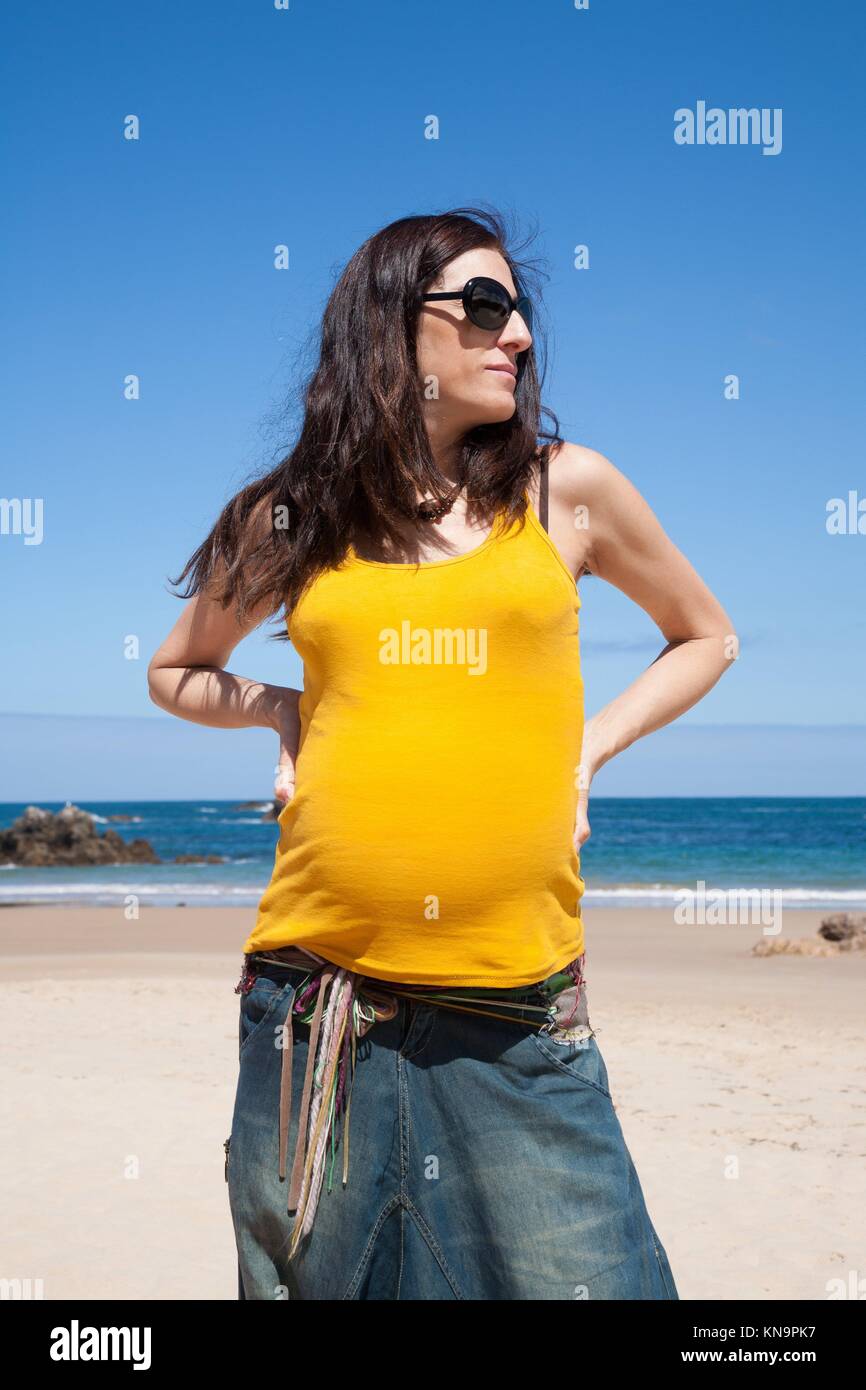 yellow beach trousers