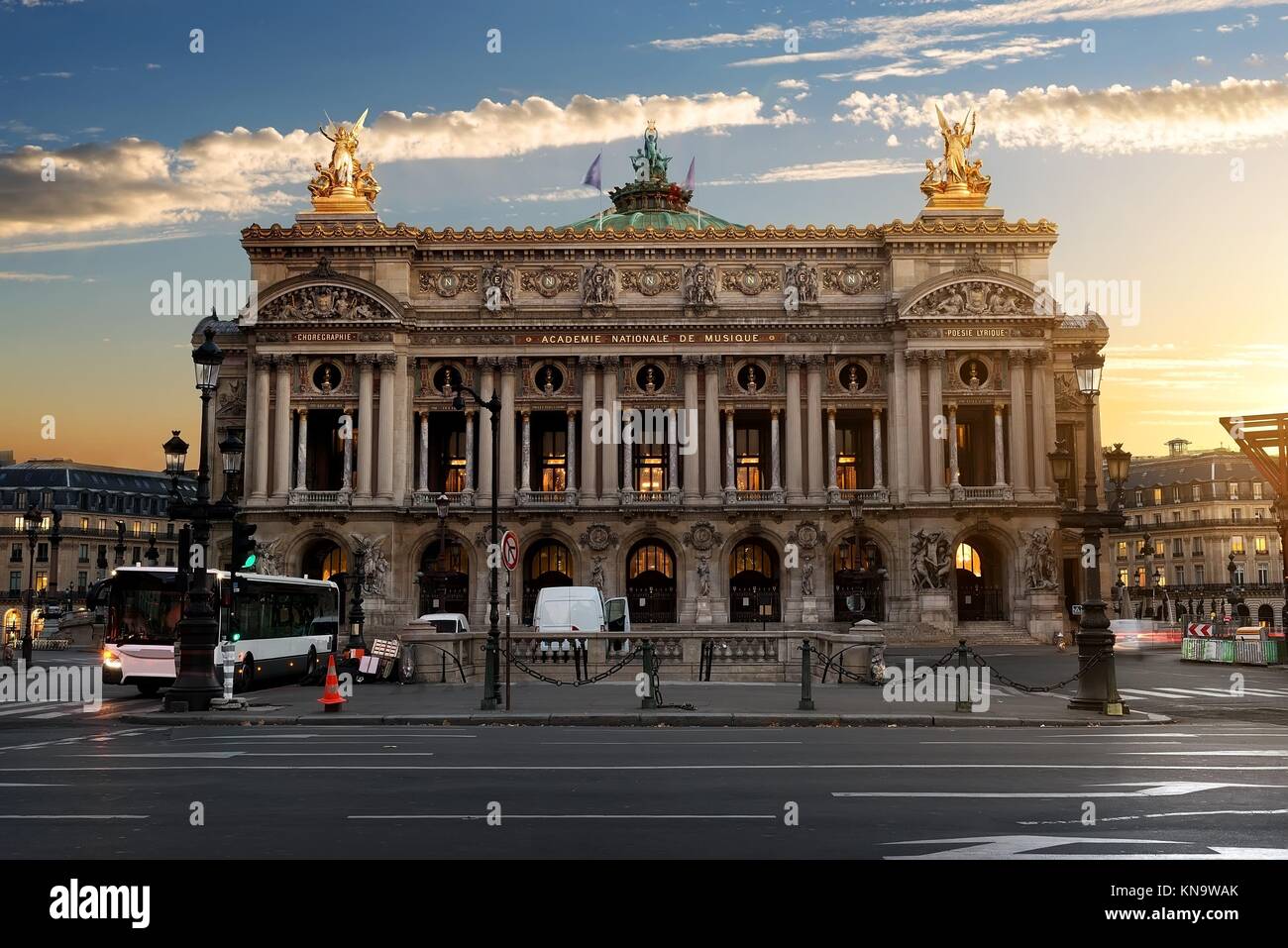 Parisian Grand Opera in the morning, France. Stock Photo