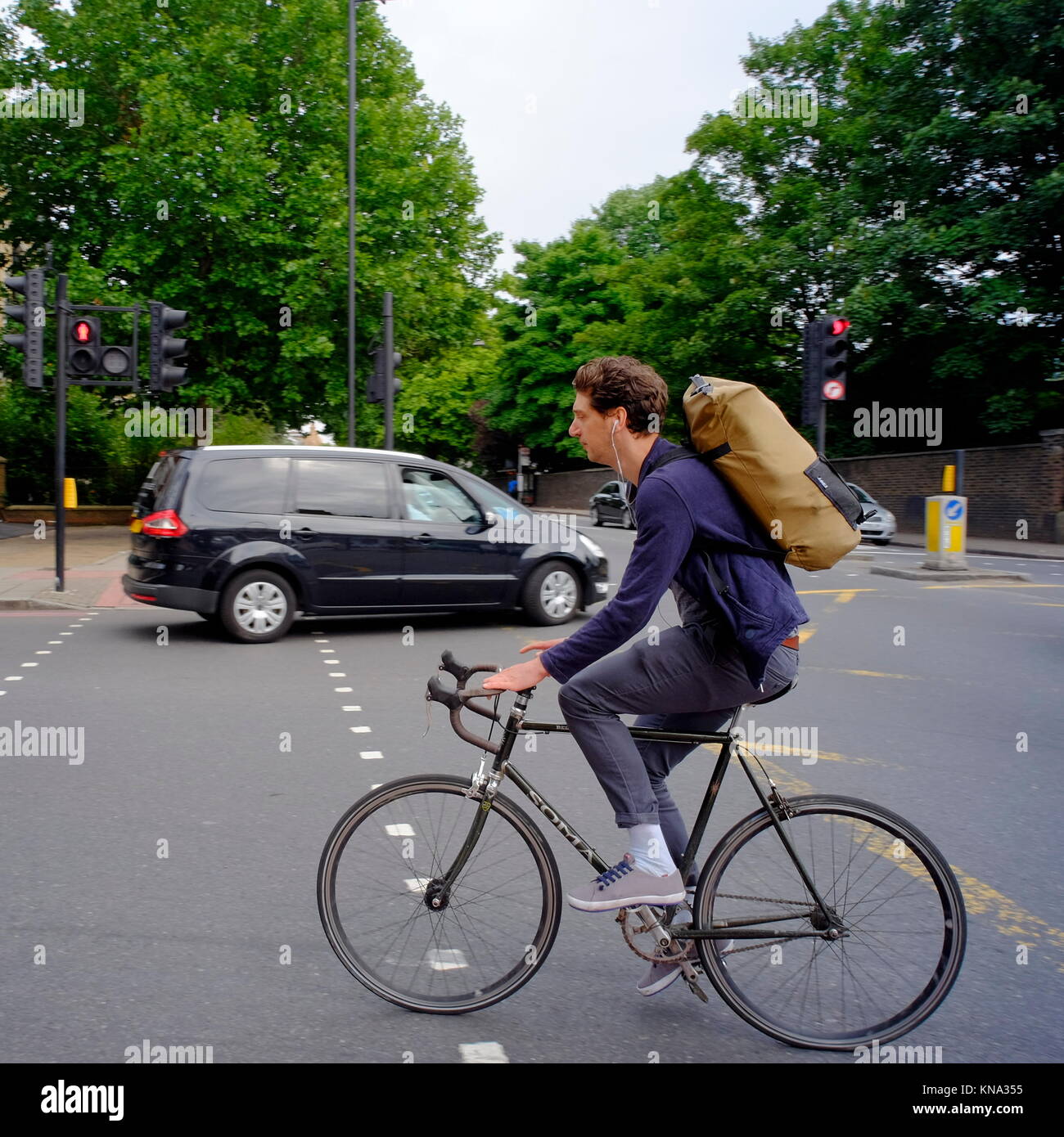 Cycling in London, England, UK Stock Photo Alamy