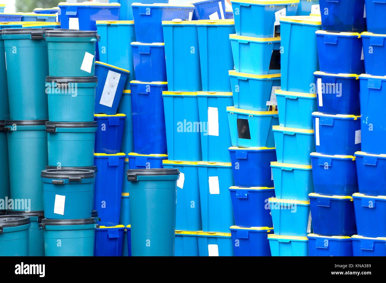 Storage tanks, chemical storage areas, waste recycling Stock Photo Alamy