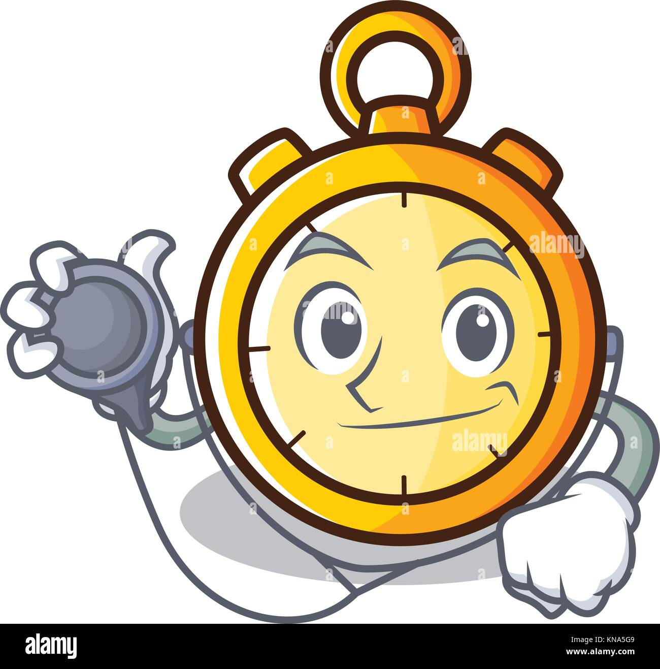 Professor clock character cartoon hi-res stock photography and images ...