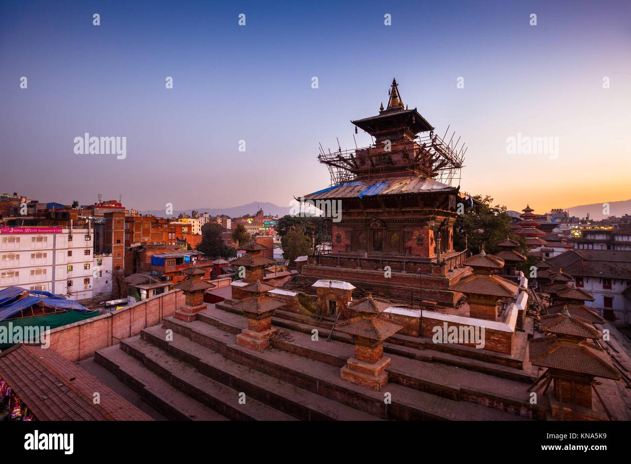Taleju Temple at Kathmandu Durbar Square. Stock Photo