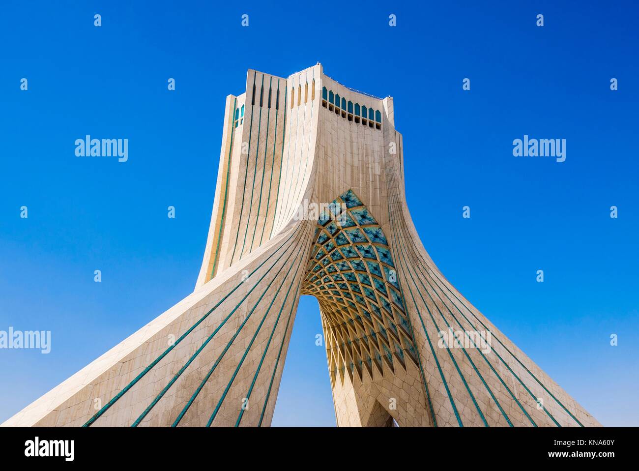 Azadi Tower in Tehran city Iran Stock Photo Alamy