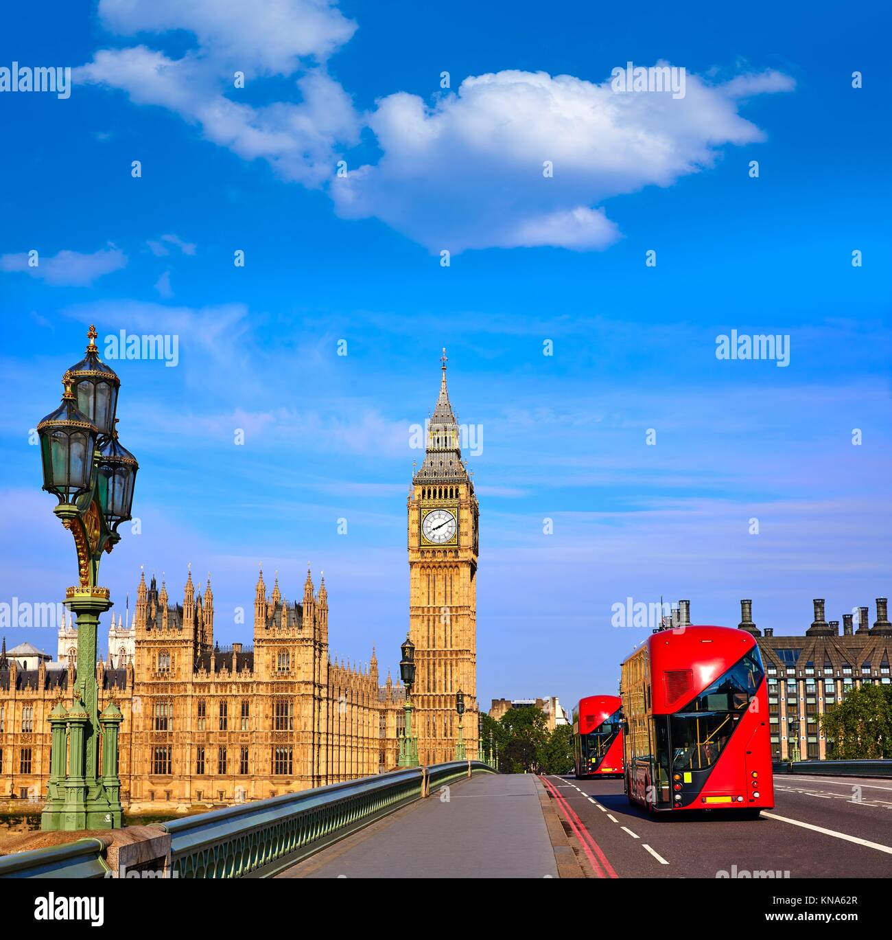 Fotografia Big Ben Clock Tower and London Bus - em