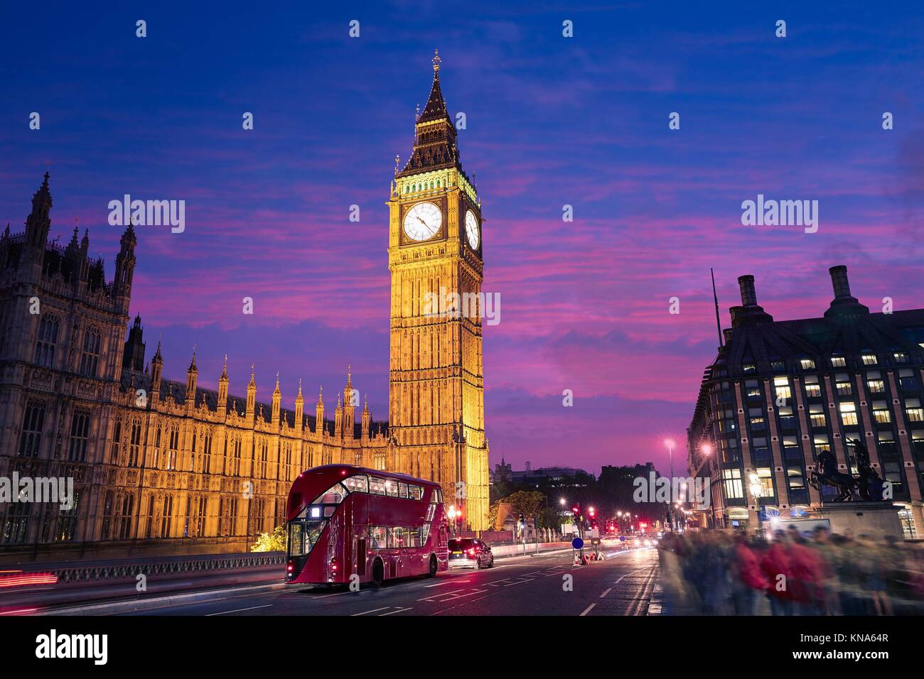 Big Ben Clock Tower in London at England Stock Photo Alamy