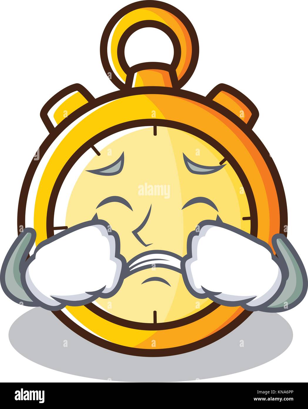 Clock Is Crying Crying chronometer character cartoon style Stock Vector Image & Art - Alamy