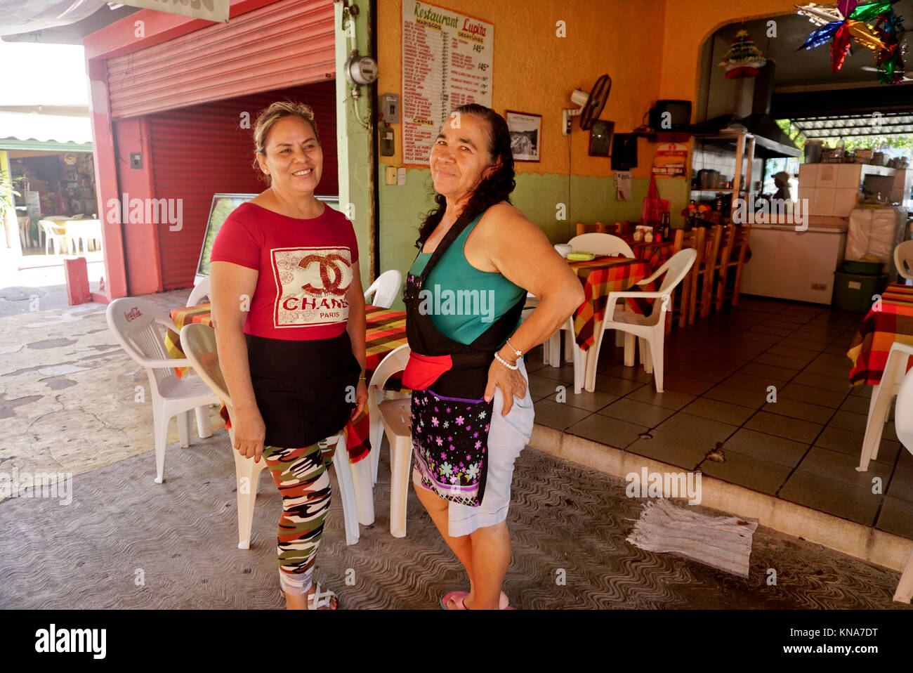Restaurant owners, Acapulco, Mexico Stock Photo