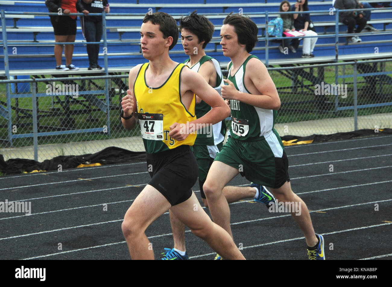 High school track meet Stock Photo Alamy