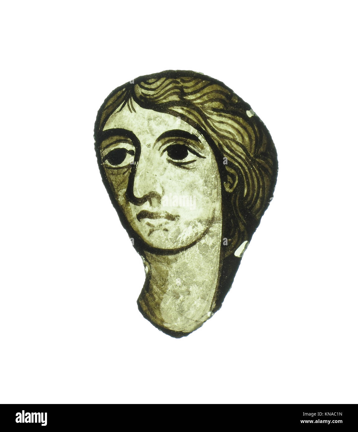 Glass Fragment MET cdi19773465 466034 French, Glass Fragment, 12th