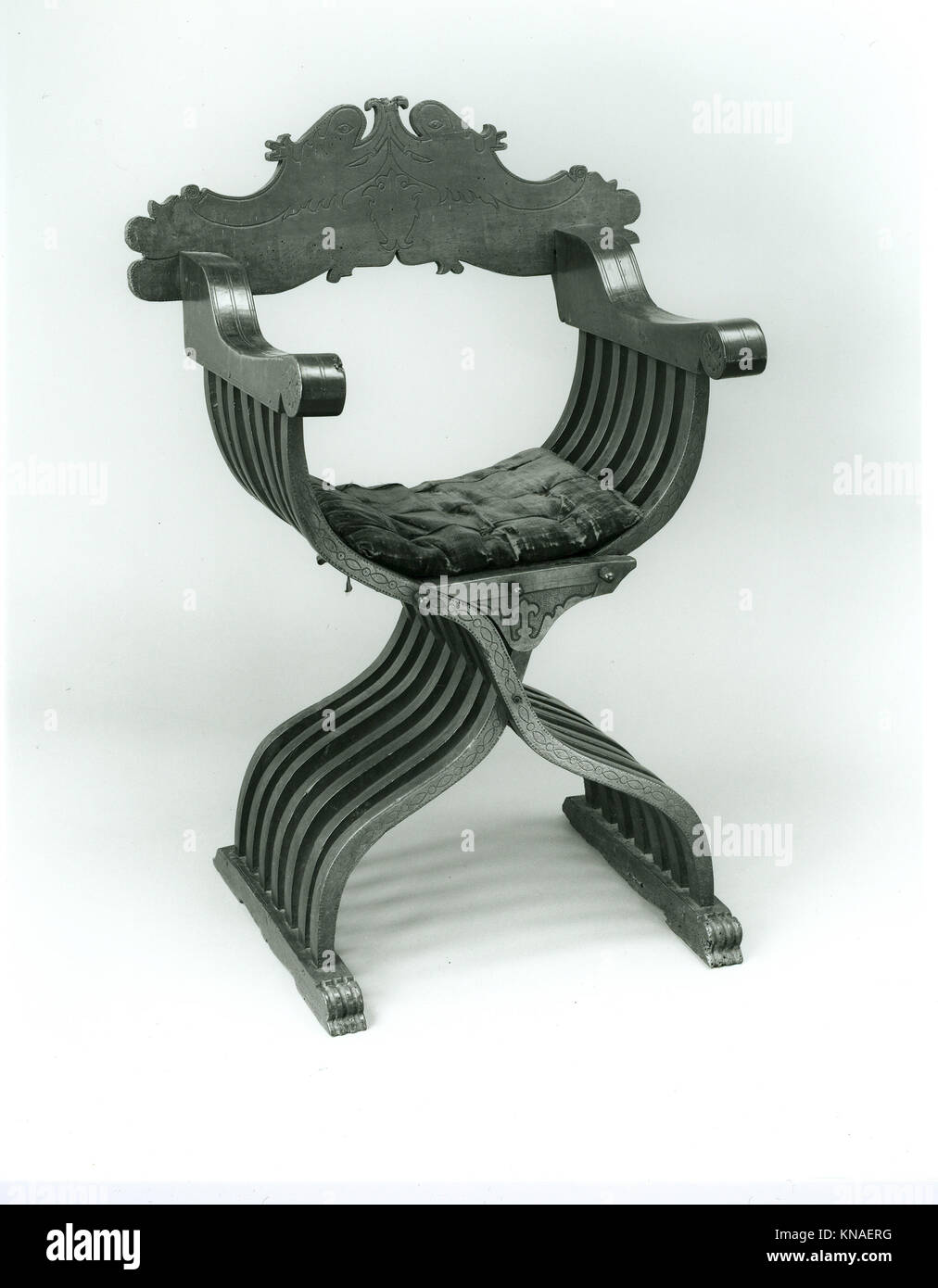 Antique savonarola chair hi-res stock photography and images - Alamy