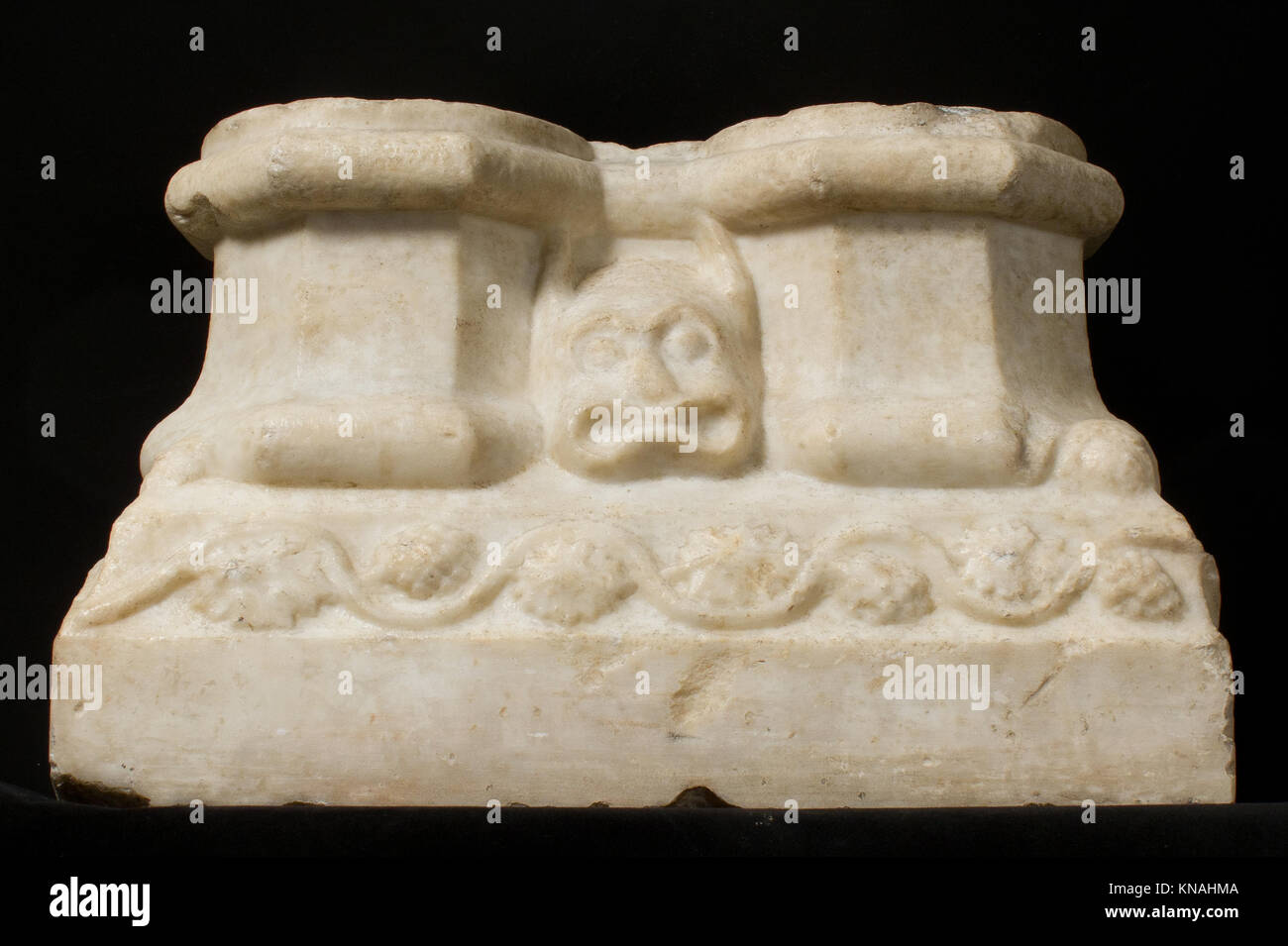 This double column base exemplifies classical architectural design with ...