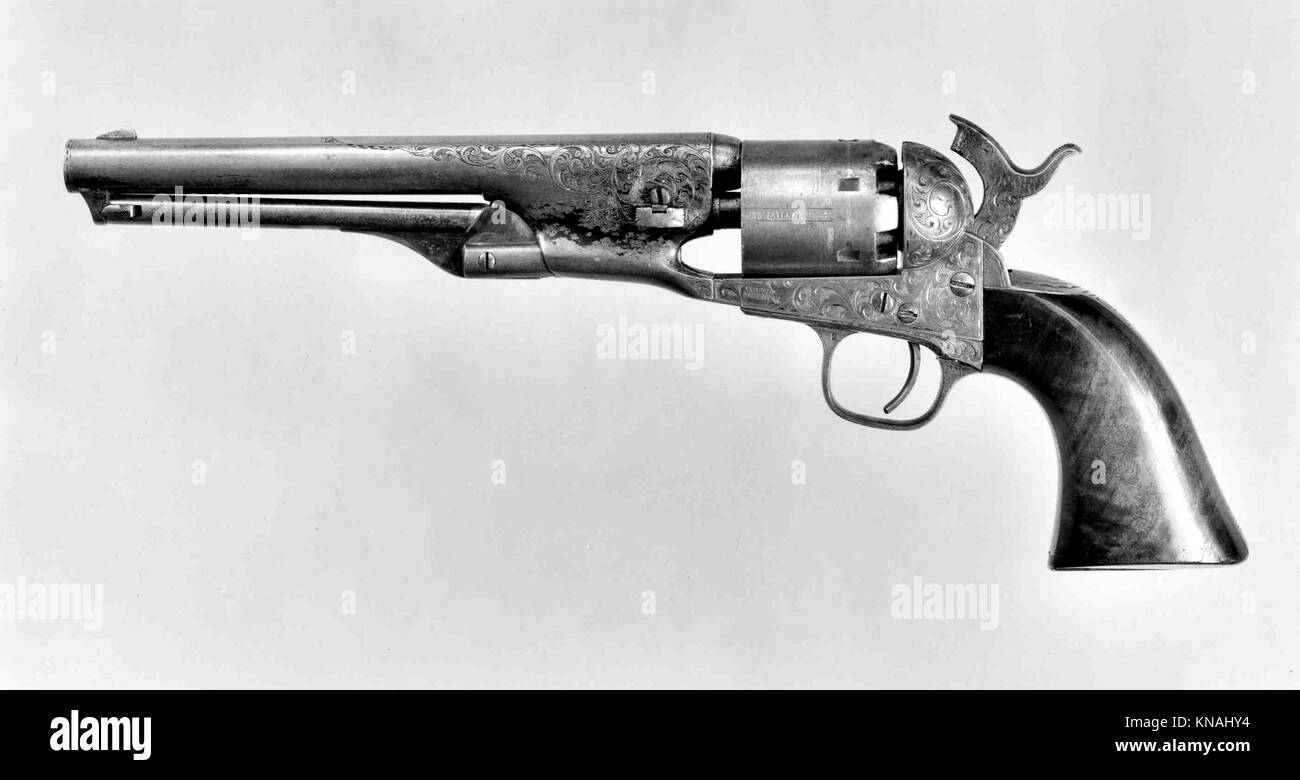 Civil war revolver Black and White Stock Photos & Images - Alamy