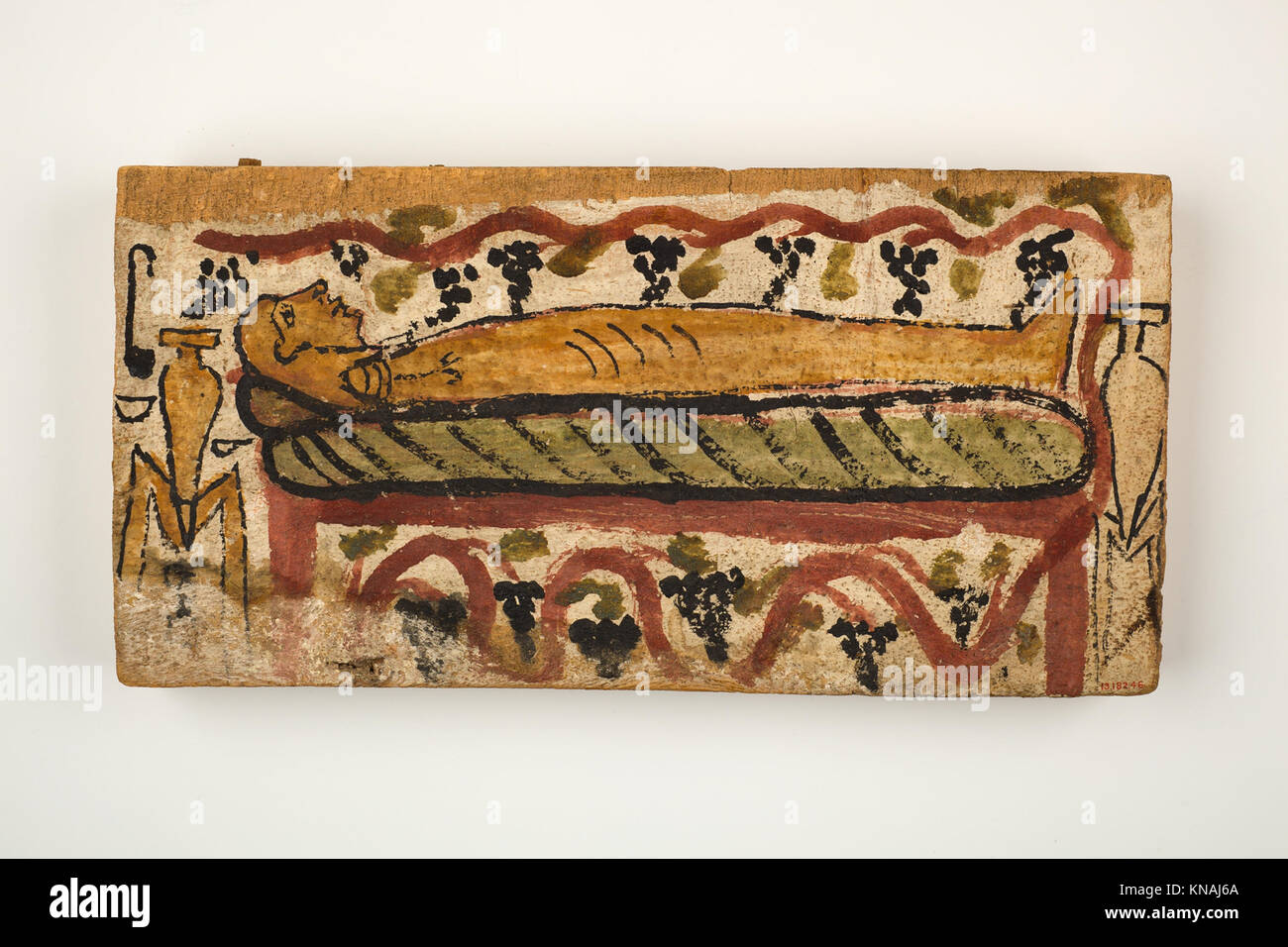 Coffin panel with painting of a bier MET 13.182.46 EGDP013799 551999 Stock Photo