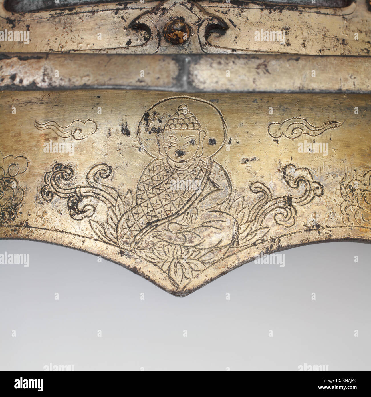 This helmet is part of historical armor, reflecting military design ...