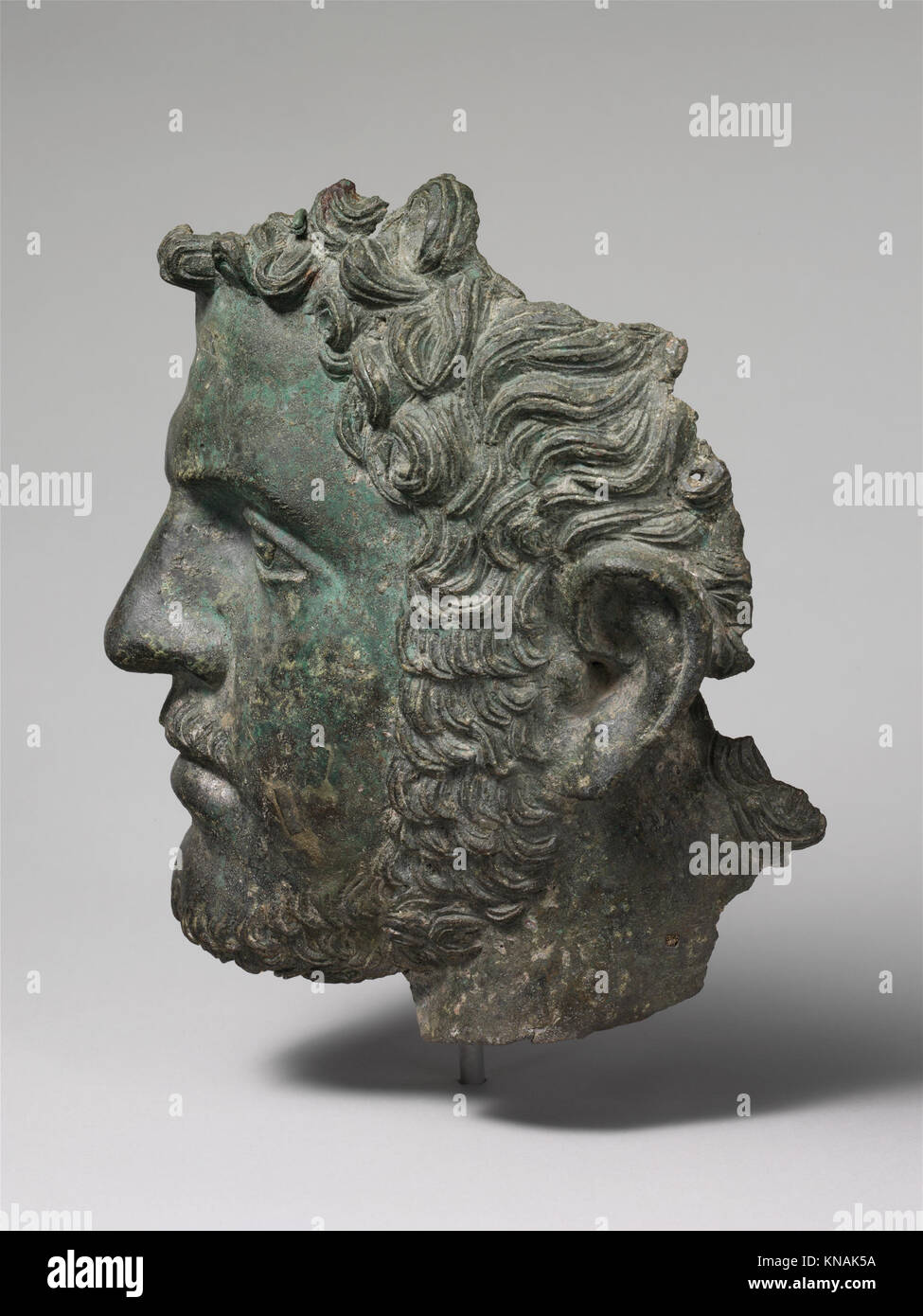 This fragmentary bronze portrait of Emperor Caracalla, a significant ...