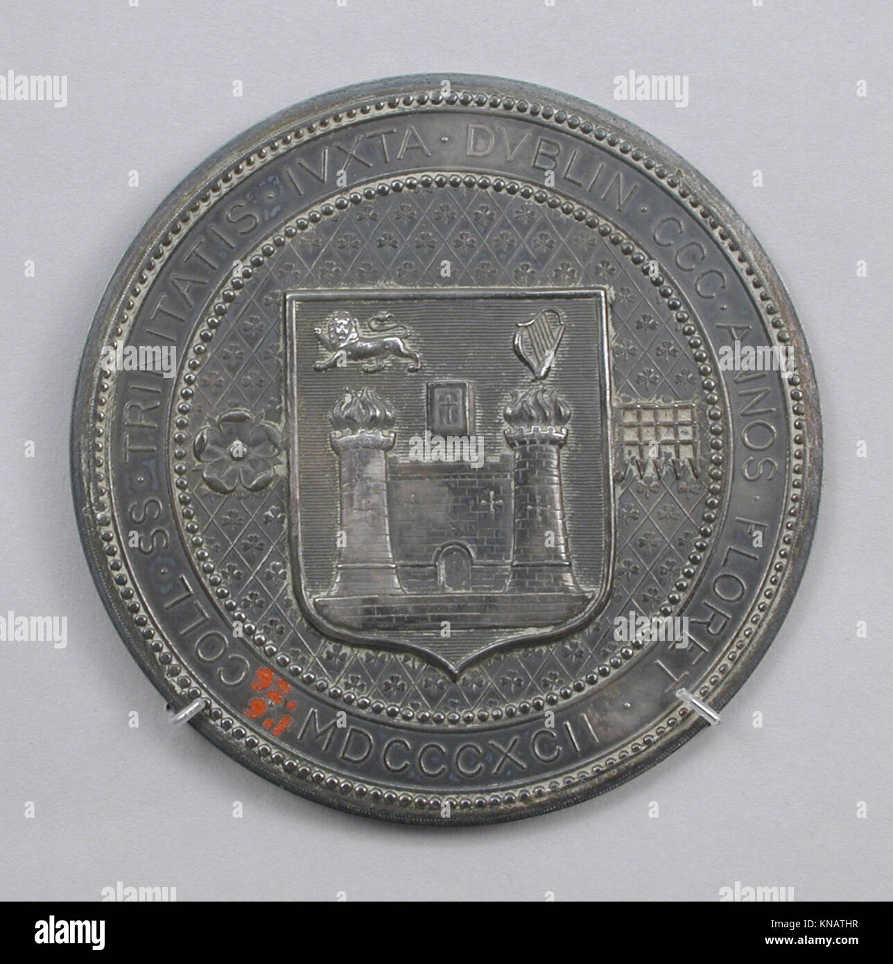 Commemorating the Tercentenary of Trinity College, Dublin. 1892. MET