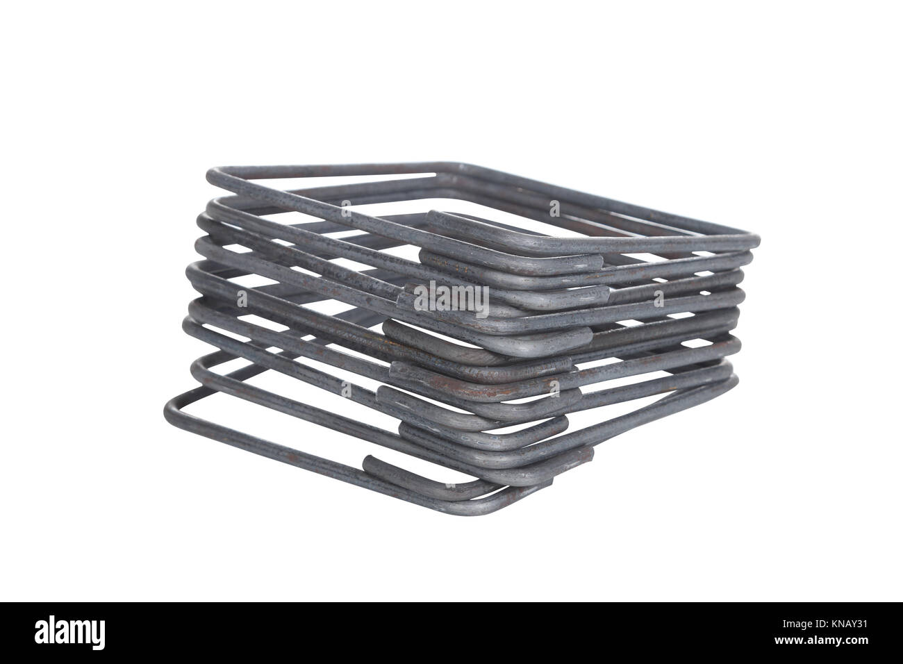 steel rod for house building, isolate on white background Stock Photo ...