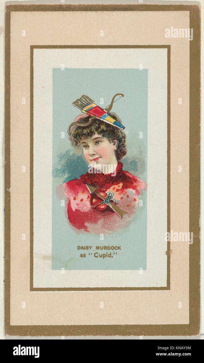 Daisy Murdoch as  Cupid  from the Fancy Dress Ball Costumes series (N107) to promote Honest Long Cut Tobacco manufactured by W. Duke Sons & Co. MET DP836533 Daisy Murdoch as  Cupid  from the Fancy Dress Ball Costumes series (N107) to promote Honest Long Cut Tobacco manufactured by W. Duke Sons & Co. MET DP836533 /427697 Stock Photo