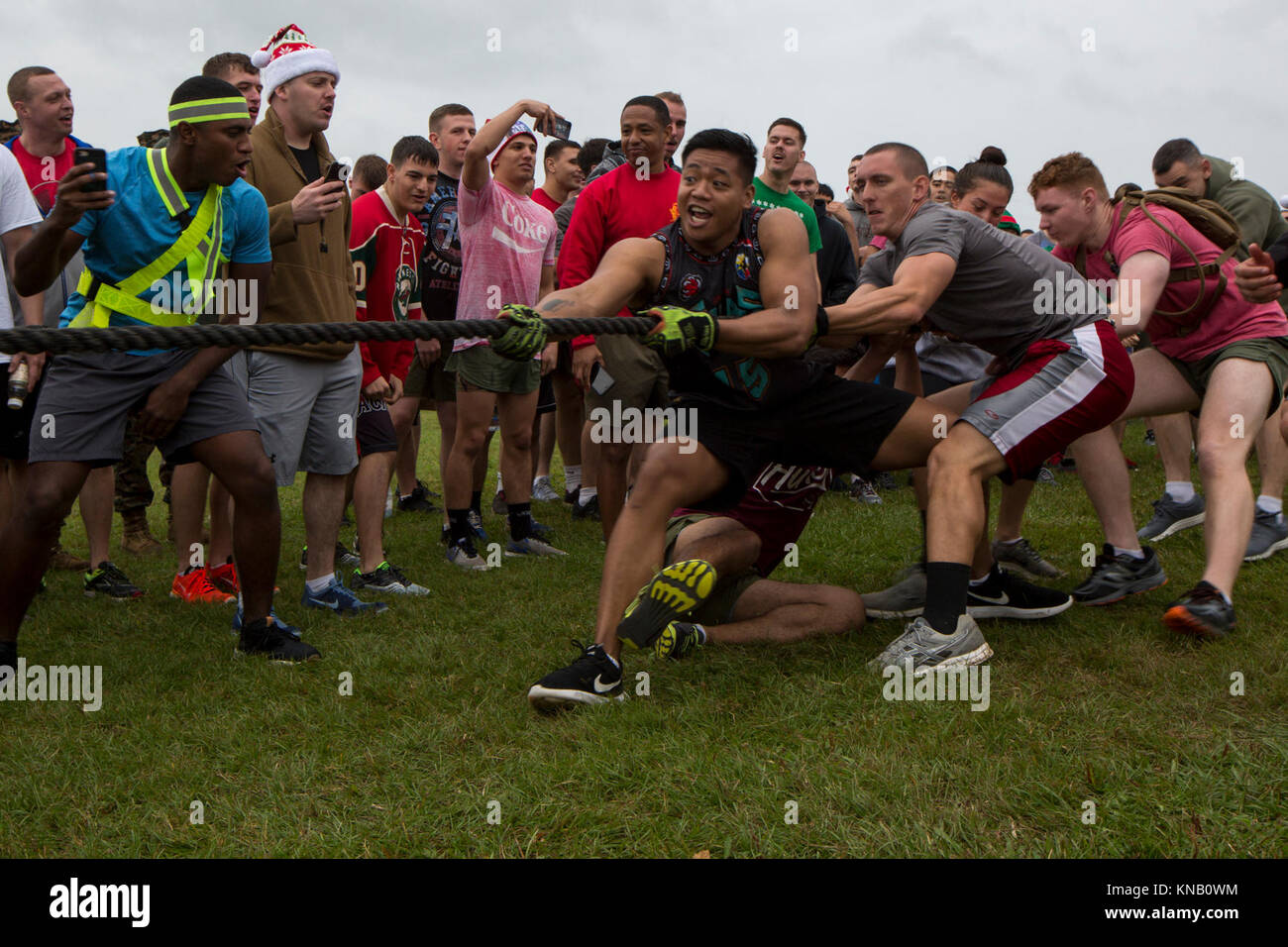 MCAS FUTENMA, OKINAWA, Japan- Marines compete in the Christmas tree ...