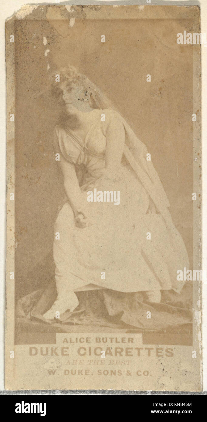 This card features Alice Butler from the Actors and Actresses series ...