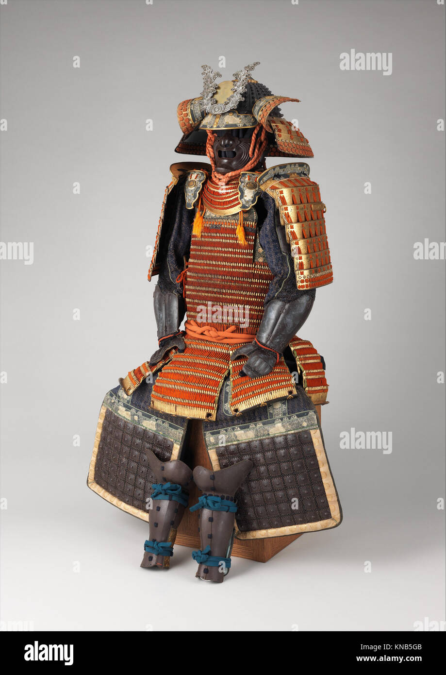 This Japanese Gusoku armor, an intricate example of samurai armor ...