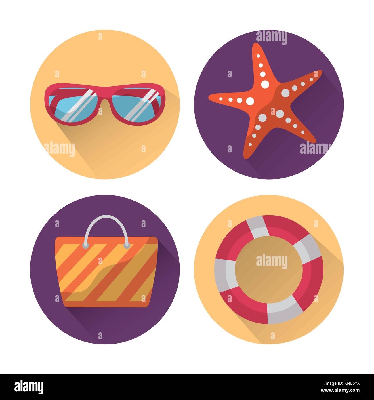 set icons best summer season vacation Stock Vector Image & Art - Alamy