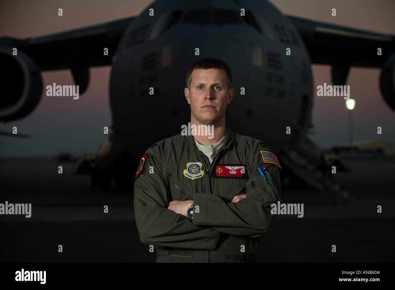 U.S. Air Force Capt. Whit Gremillion, assigned to the 21st Airlift ...