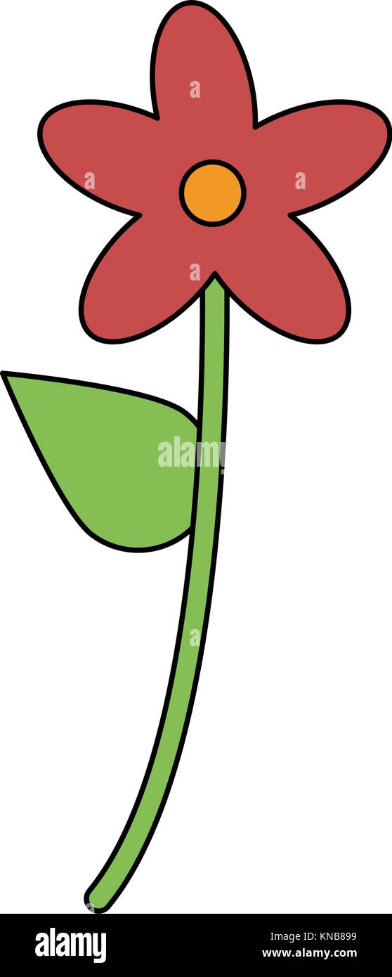 Beautiful flower isolated Stock Vector Image & Art - Alamy