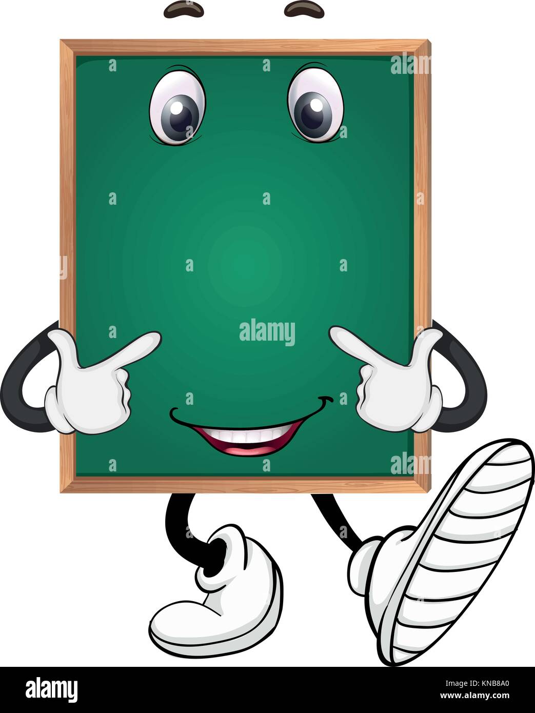 illustration of a green board on a white background Stock Vector Image ...